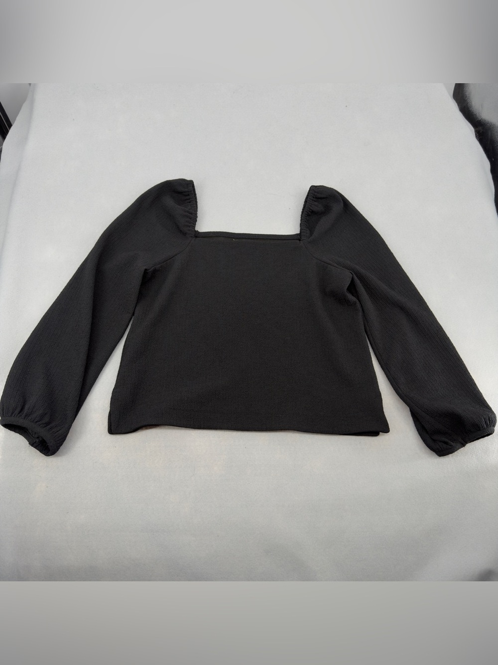 Madewell Crepe Square Neck Puff Sleeve Top XS Womens